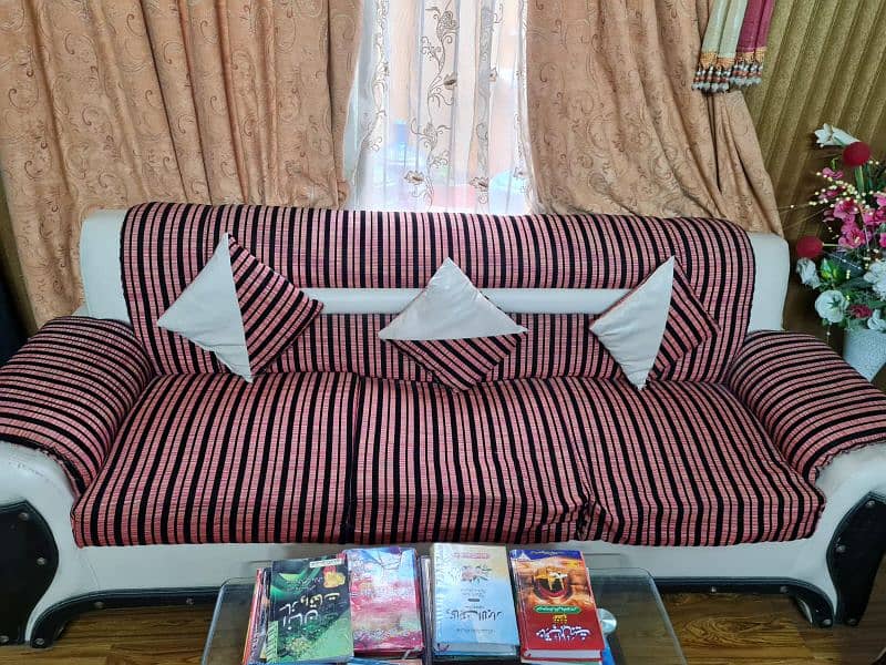 5 seater sofa set in best condition 3