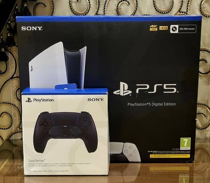 PS5 "Slim" Digital Edition with extra Controller (UK) - Brand New 3