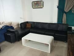 l shape sofa with table leather sofa imported Turkish 0
