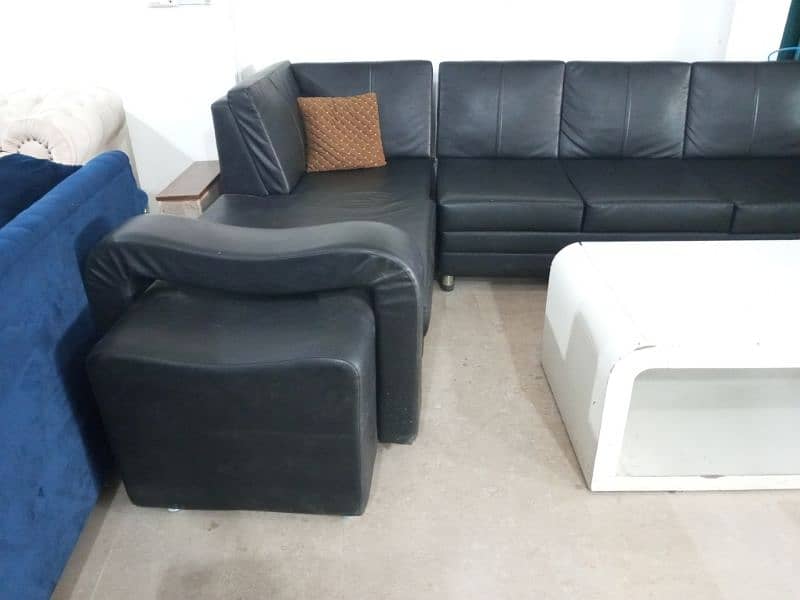 l shape sofa with table leather sofa imported Turkish 2