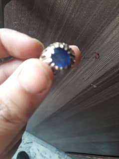 Salam, my original neelam stone in beautiful silver ring is for sale 0