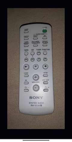 REMOTE OF SONY AUDIO DECK | MUSIC SYSTEM | SOUND SYSTEM