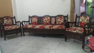 5 seater wooden sofa set for sale  ,03343158227