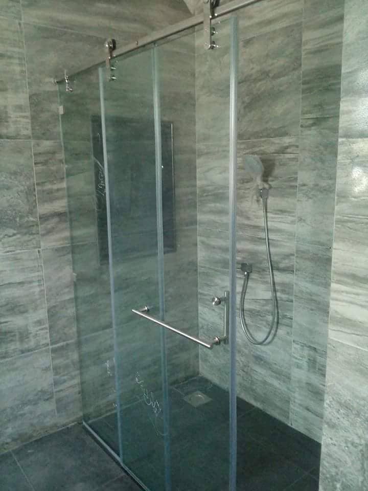 Glass Shower Cabins/Glass Partition/bath cabin/mirror work 10