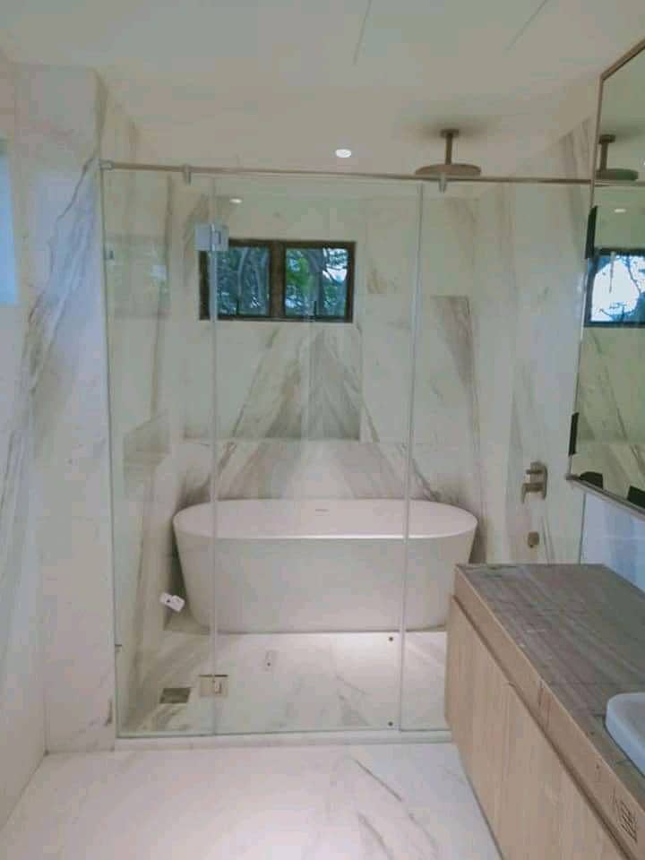 Glass Shower Cabins/Glass Partition/bath cabin/mirror work 14