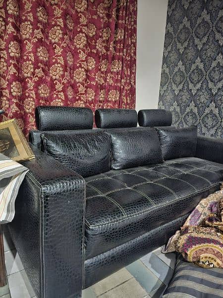 10 seater sofa /leather sofa/leopard design/sofa set for sale 2