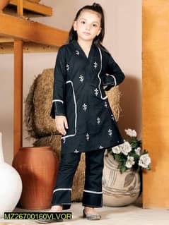 2 Pcs Stitched Cotton Suit For Girls . . . Cash on Delivery 0