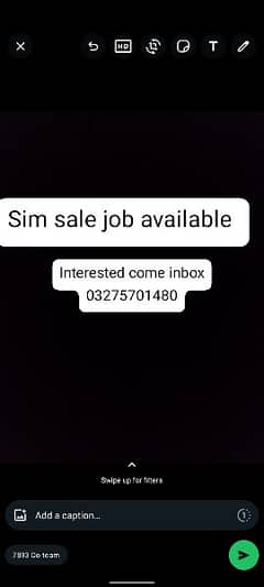 Sim sale job available in jazz franchise adyala road