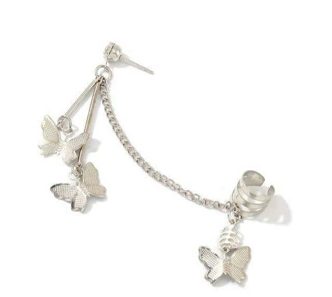 Ear  clips silver plated 1