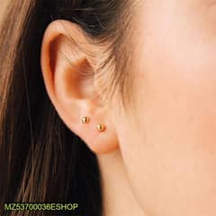 18 Care Gold - Plated Ear Stud 0