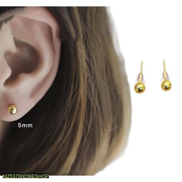 18 Care Gold - Plated Ear Stud 1