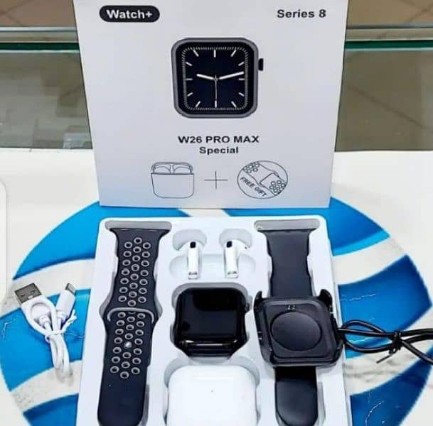 Smart watch with Airpods and charger 1
