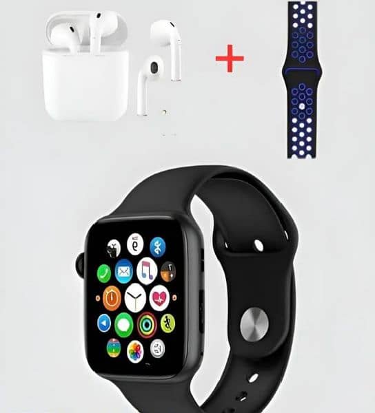 Smart watch with Airpods and charger 3