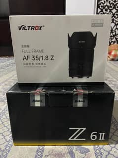 Nikon Z6ii Just box open with viltorx 35mm 1.8 0