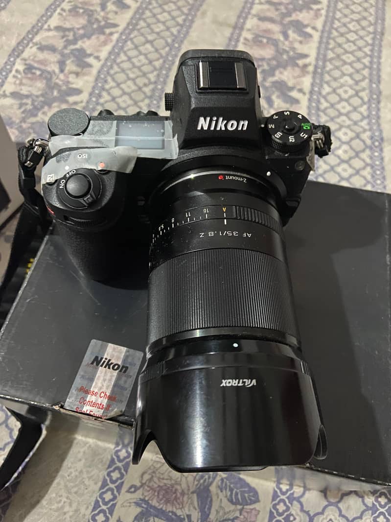 Nikon Z6ii Just box open with viltorx 35mm 1.8 3