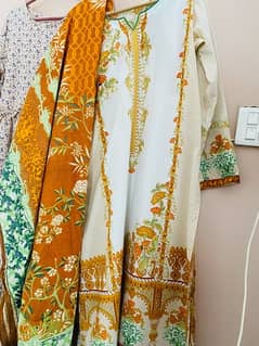 Ready to Wear Stitched 2pc Lawn Suit Women Ladies Girls Size XS