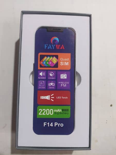Faywa F14 Pro 4 Sims pta approved 2.4 inch display 0