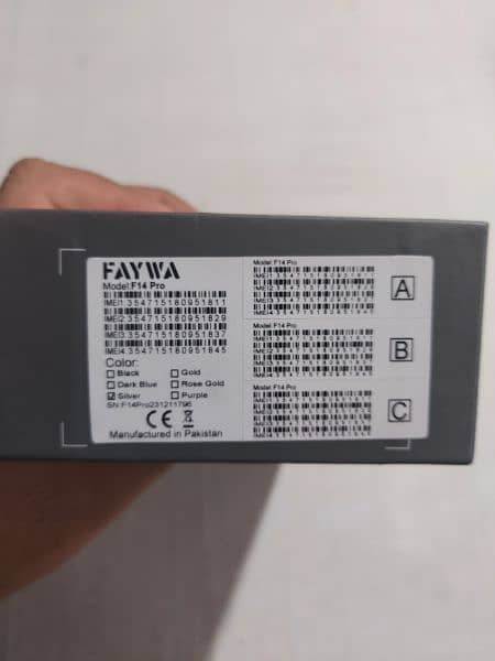 Faywa F14 Pro 4 Sims pta approved 2.4 inch display 3