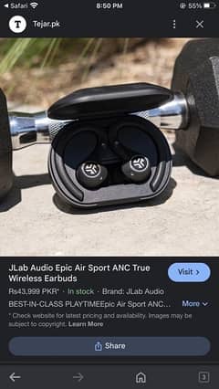 JLab Audio Epic Air Sport ANC True Wireless Earbuds