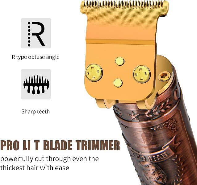 Ceenwes Zero Balde Hair Trimmer Pro T Outline Clippers T Blade Trimmer 2