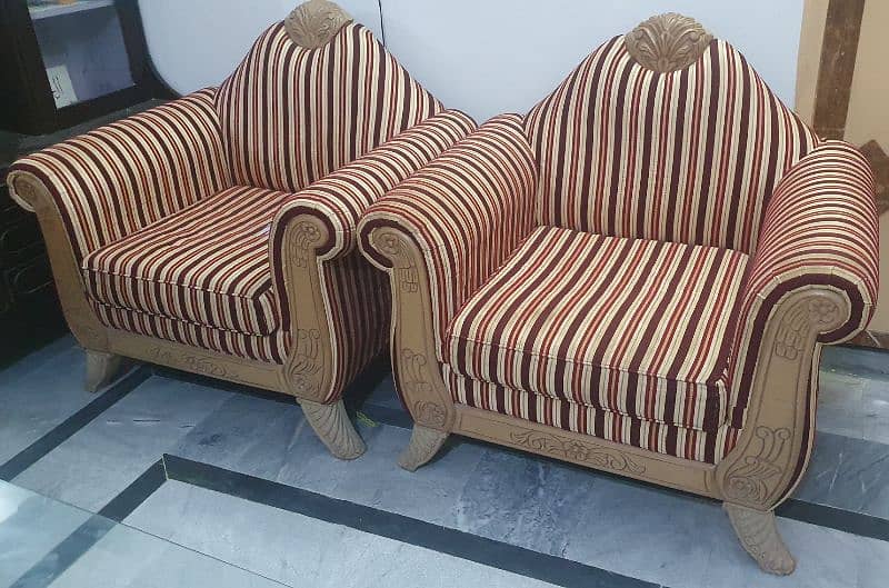 Deqo Wooden Sofa Set 1