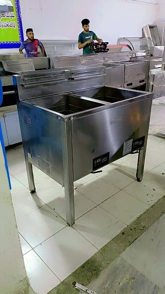 Imported Rennai deep fryer double tank latest technology 24+24 litres 2