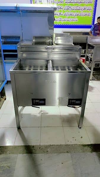 Imported Rennai deep fryer double tank latest technology 24+24 litres 3