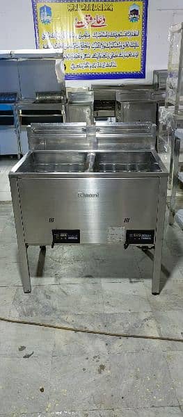 Imported Rennai deep fryer double tank latest technology 24+24 litres 7