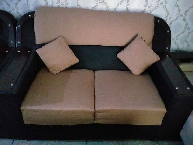 Black nd Beige Sofa Set 1