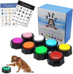 RIBOSY Dog Buttons for Communication, 8 Pcs Dog Speech Training Buzzer 0