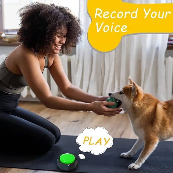 RIBOSY Dog Buttons for Communication, 8 Pcs Dog Speech Training Buzzer 4