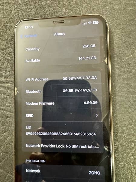 Iphone Xs Max 256GB Factory Unlocked PTA Approved 9