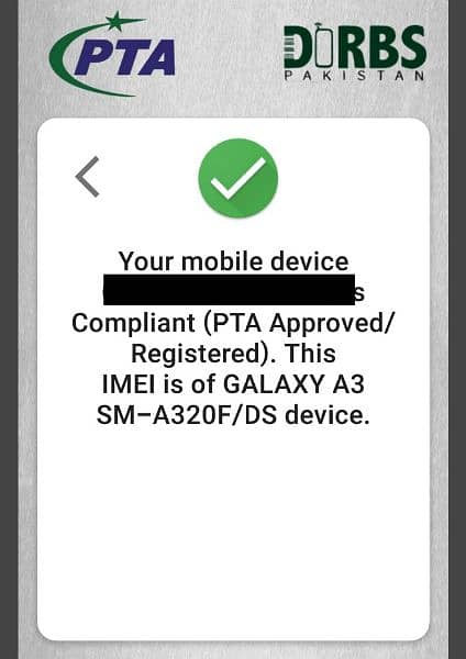 Samsung galaxy A 320F dual SIM Official PTA APPROVED 1