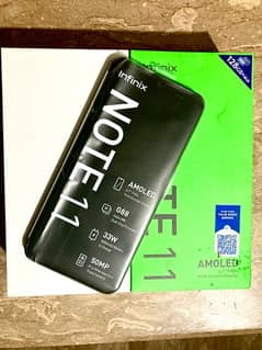 Infinix Note 11  4/128 WITH BOX ORIGINAL CHARGER + 2 COVERS