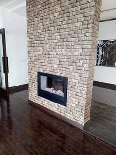 double side gas fireplace 0