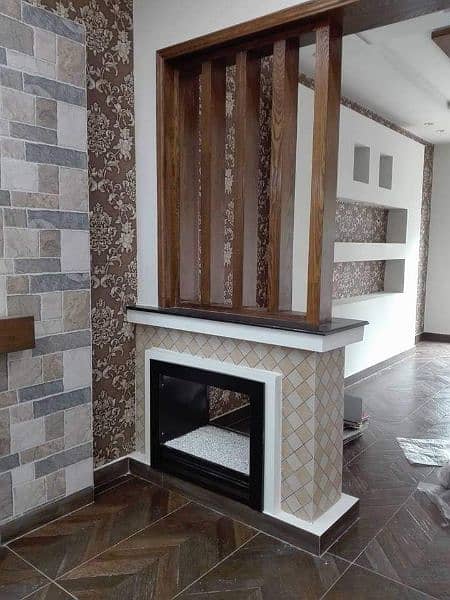 double side gas fireplace 1