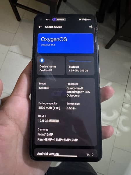 oneplus 8t 256gb dual approved 1