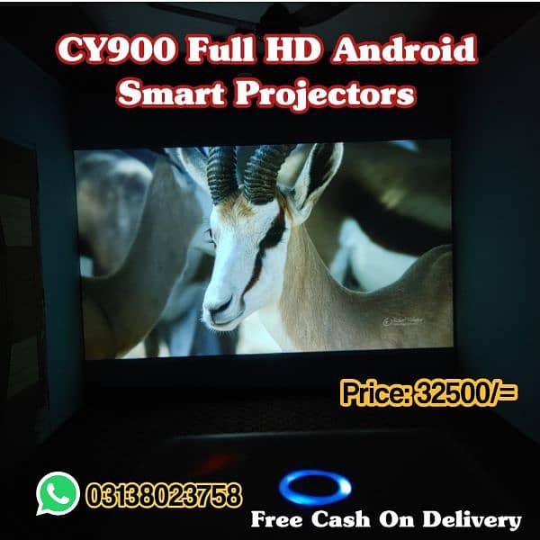 4k,Full HD Smart Android Projectors Pin Pack Best Prices With Free COD 18