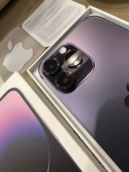 iPhone 14 Pro Max Deep purple 128gb Non PTA! 15