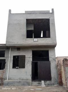 Double story Grey structure House. whatsapp me 03346495514 0