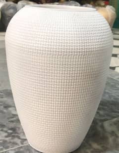 very Beautiful  white vase 15 inch height 0