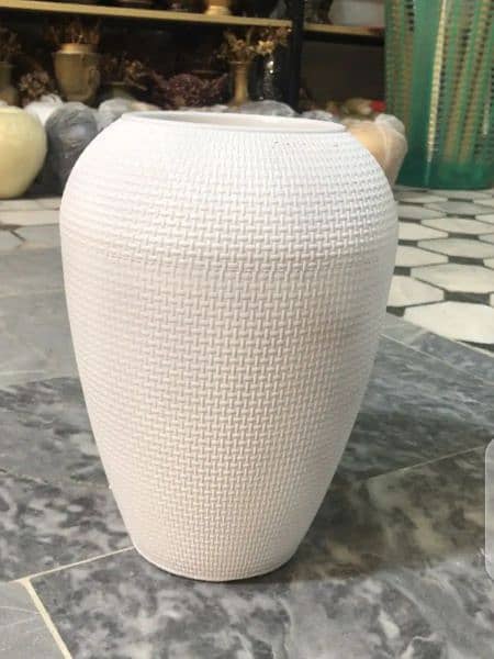very Beautiful  white vase 15 inch height 1