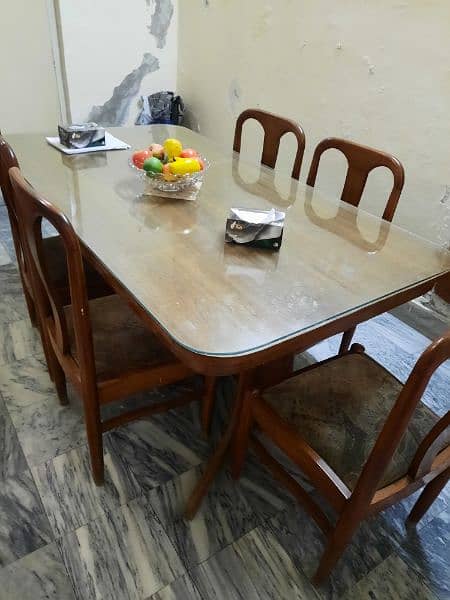 Dining table 6 chairs for sale 1