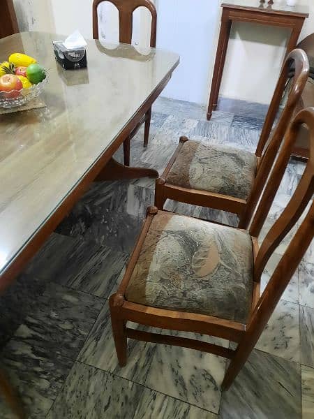 Dining table 6 chairs for sale 2