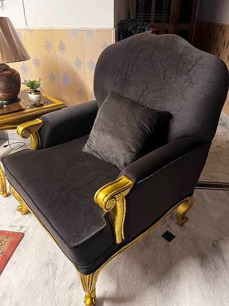 black sofa set 1