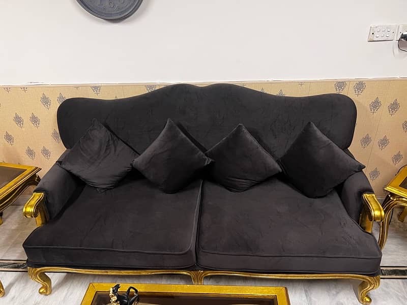 black sofa set 2