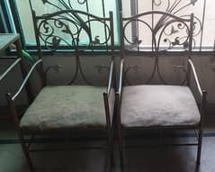 Rod Iron 5 Seat Sofa and 4 Chairs 0