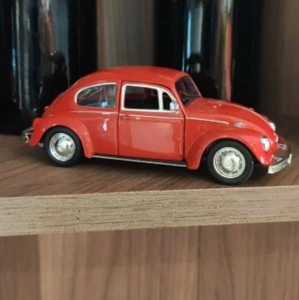 Volkswagen (Red Color) Beetle Diecast Stuffed Toy Gifts Model 19 7