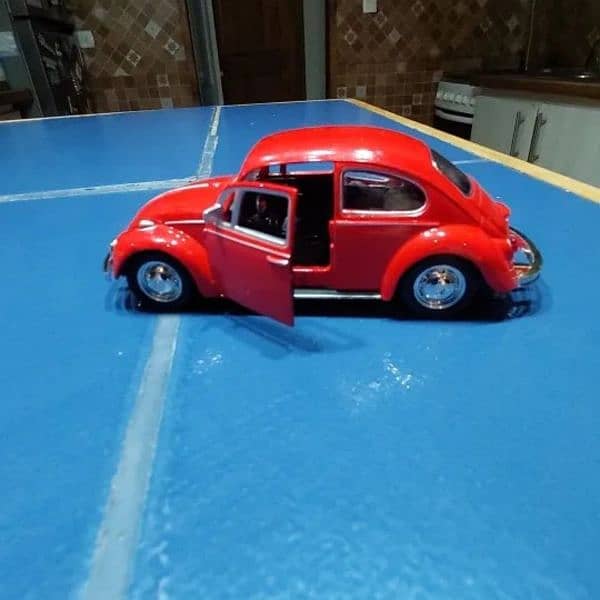 Volkswagen (Red Color) Beetle Diecast Stuffed Toy Gifts Model 19 9