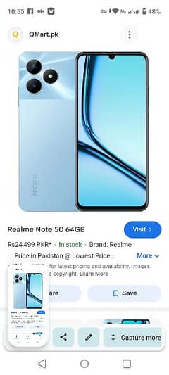 realme not 50 with box charger